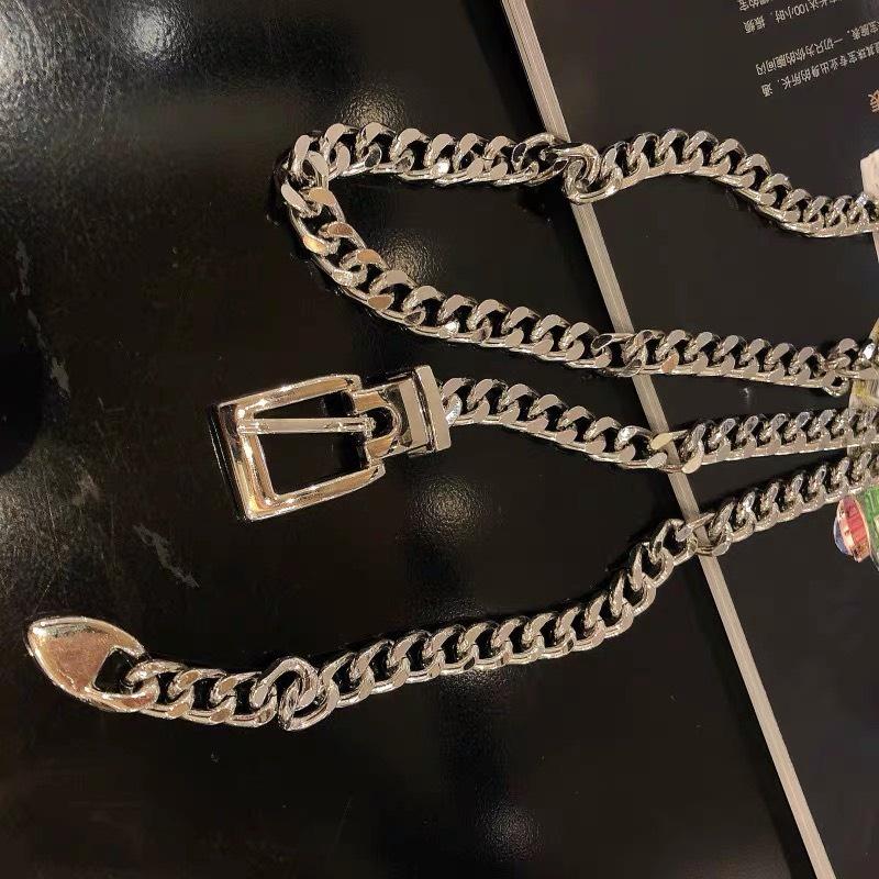 Thắt lưng DÂY XÍCH swag vàng sang chảnh thắt quần jean