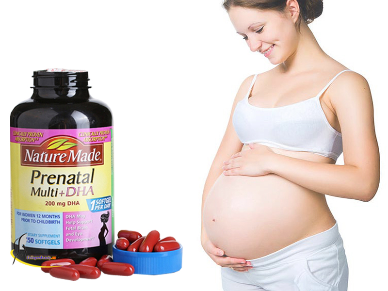 Thực phẩm chức năng cho bà bầu Nature Made Prenatal Multi + DHA 150 viên - Nhập khẩu Mỹ