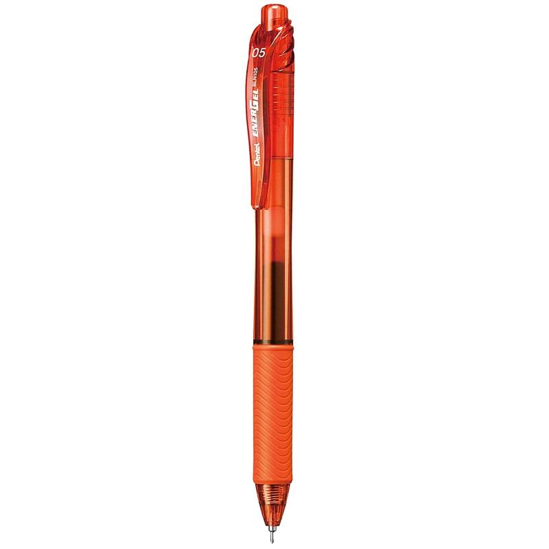 Bút Bi Gel EnerGel 0.5 mm - Pentel BLN105-F - Mực Cam