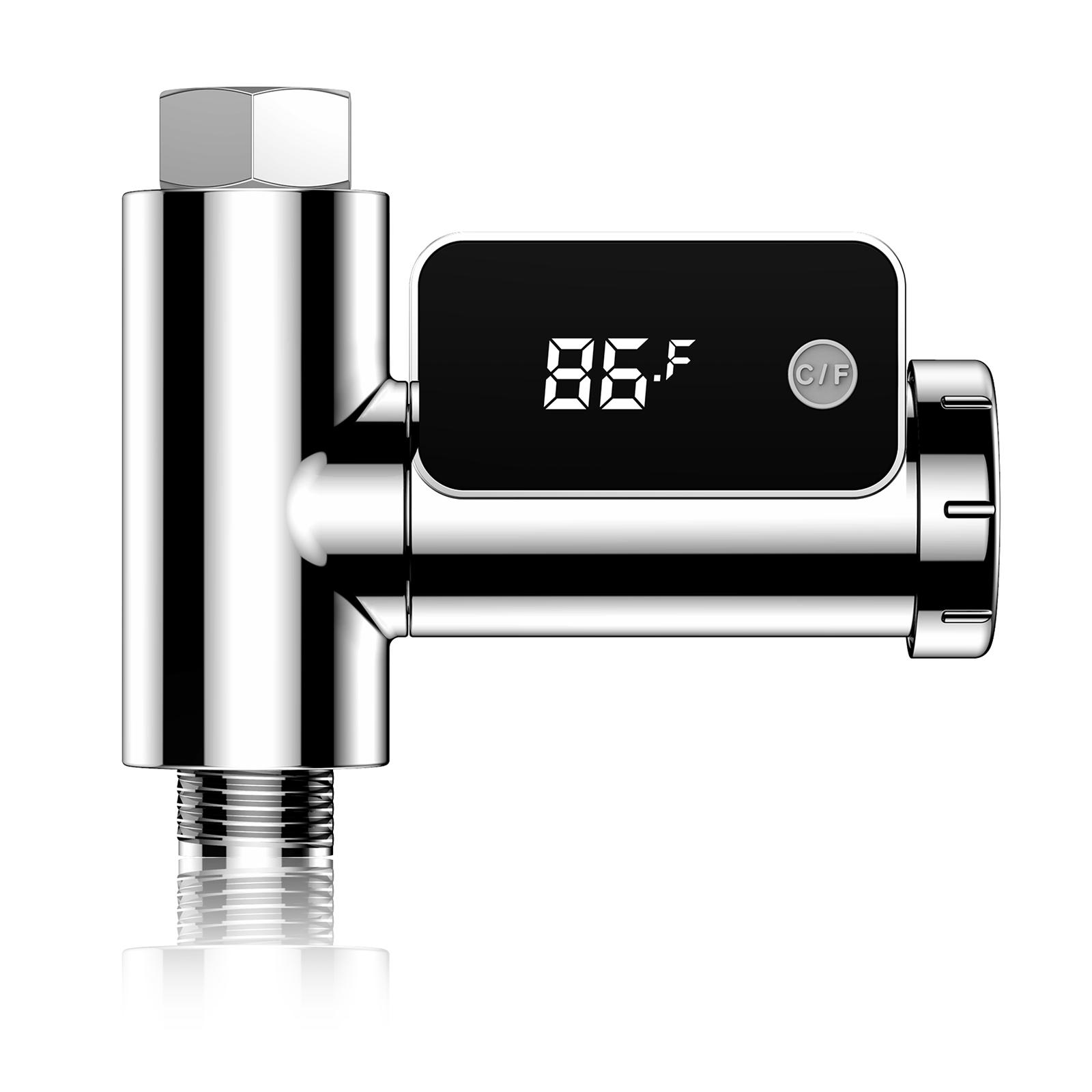 Máy Đo Nhiệt Độ Vòi Hoa Sen Kỹ Thuật Số Màn Hình Hiển Thị Led Có Thể Xoay Được