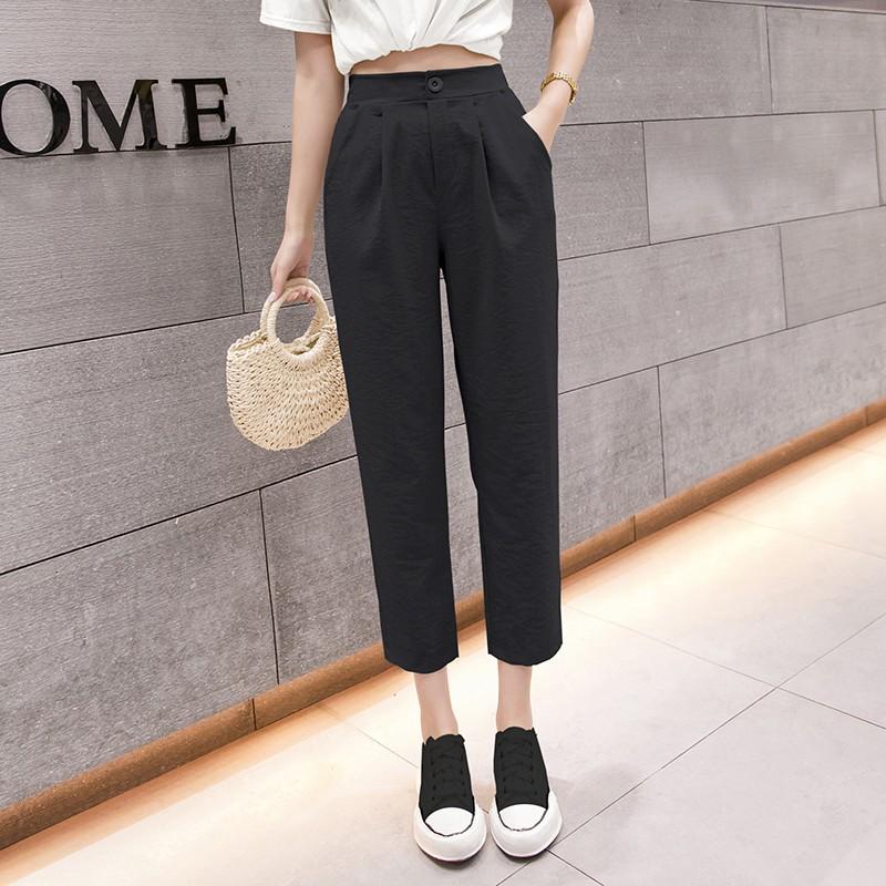 Quần Baggy Nữ chất đũi Hàn cao cấp Madela, phong cách trẻ trung năng động , kiểu dáng basic dễ phối đồ - QBG103