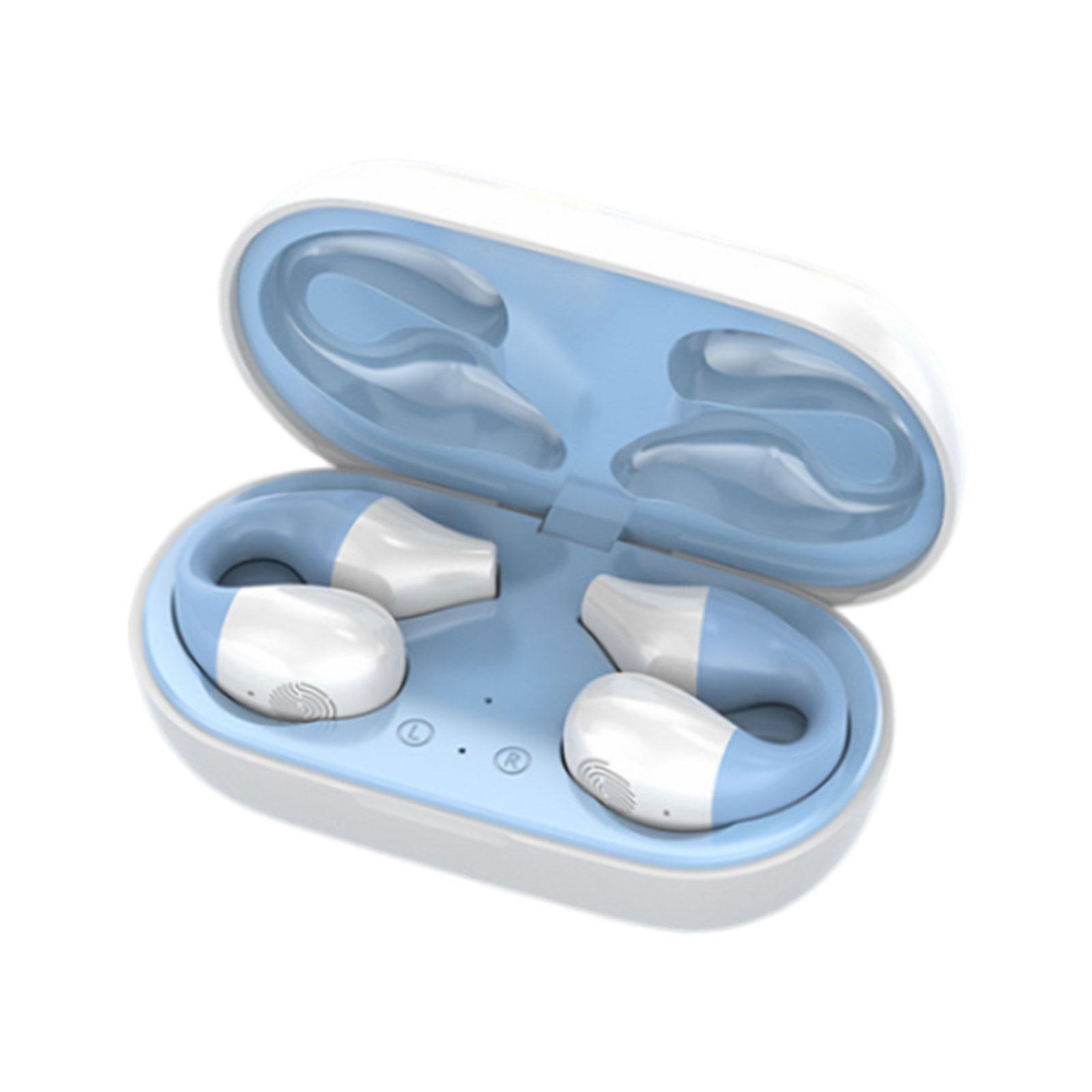 Air Conduction Headphones Earbuds HiFi Stereo Noise Cancelling with Charging Case Earpiece Sport Earphones for Games Driving Sports