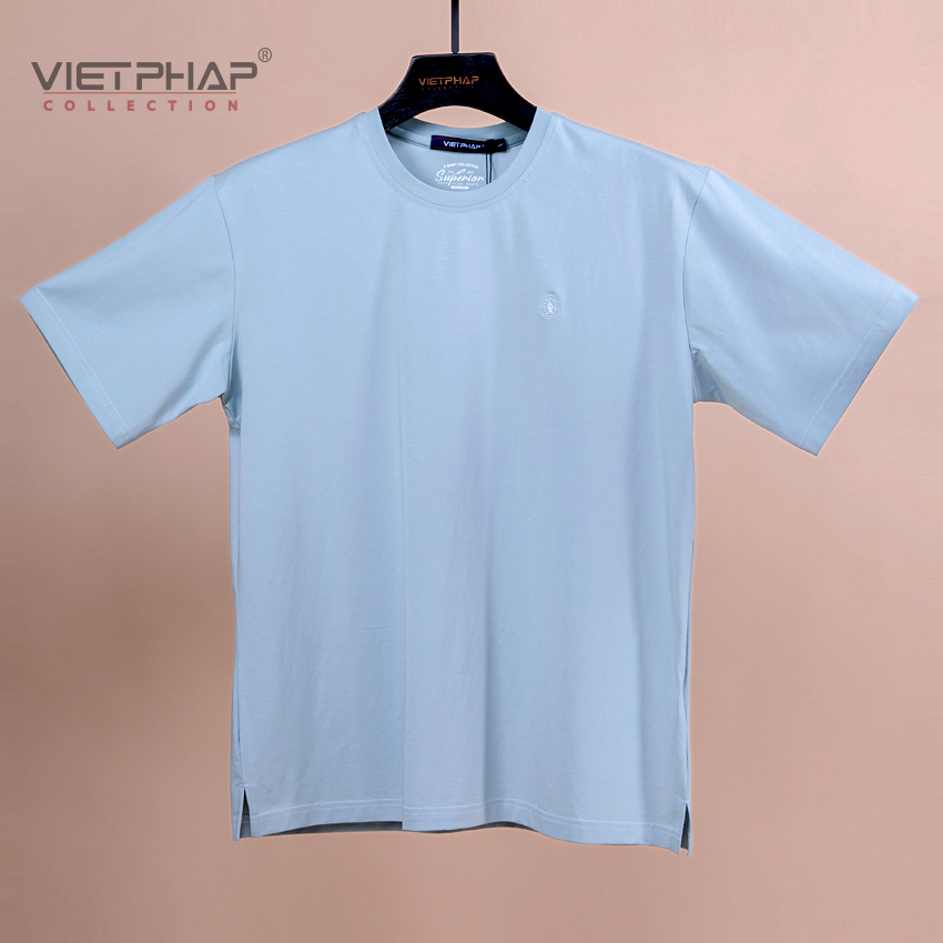 Áo Thun T-shirt Nam  Cao Cấp VIỆT PHÁP/ Form Basic - Chất liệu Cotton thoáng mát, thấm hút mồ hôi tốt 15502