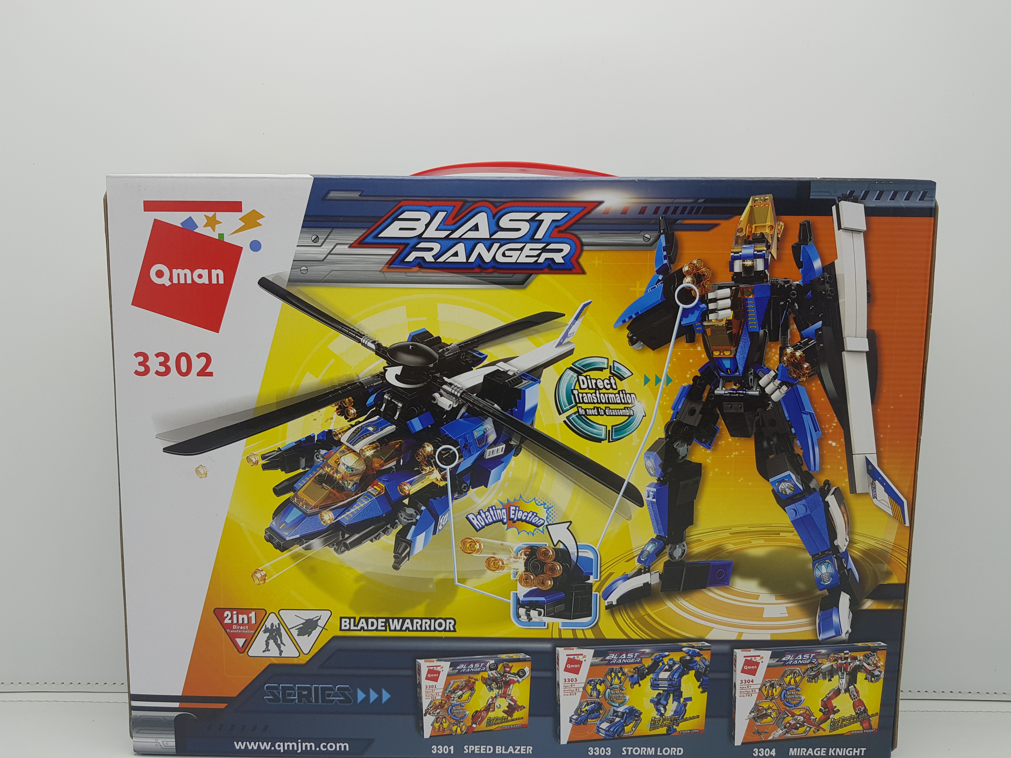 Đồ chơi lắp ghép, xếp hình Chiến binh lướt gió BR3302 QMAN Blade Warrior
