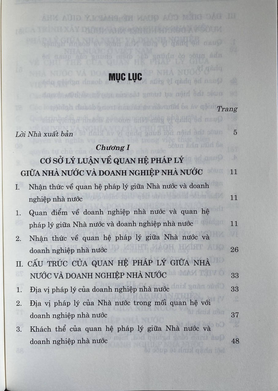 Quan Hệ Pháp Lý Giữa Nhà Nước  và Doanh nghiệp Nhà Nước  Trong Nền Kinh Tế Thị Trường Đinh Hướng Xã Hội Chủ Nghĩa