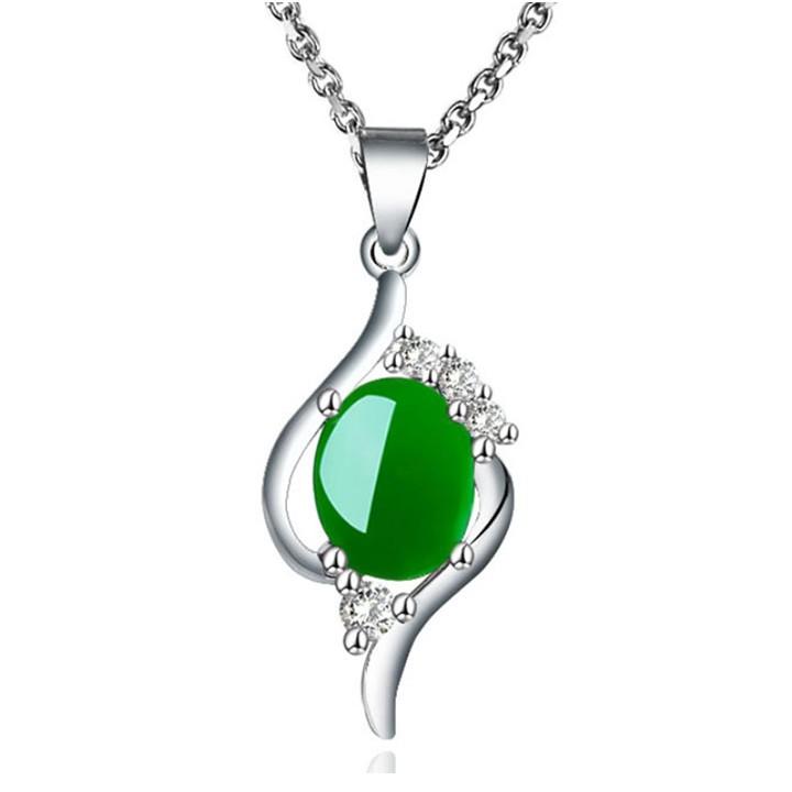 Dây chuyền đá xanh BHDC204