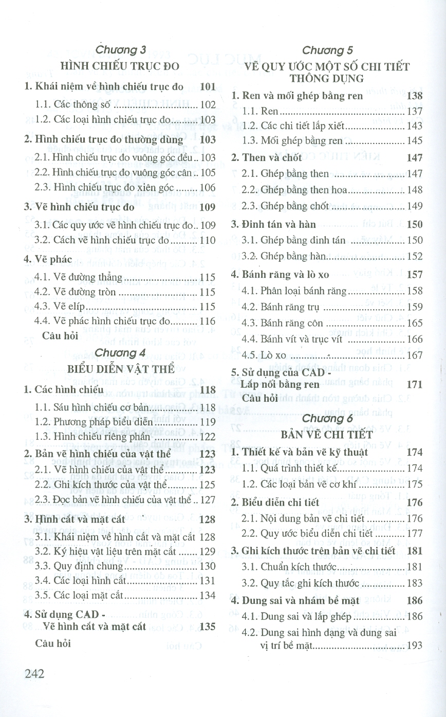 Vẽ Kỹ Thuật (Sách dùng cho các trường đào tạo hệ cao đẳng)