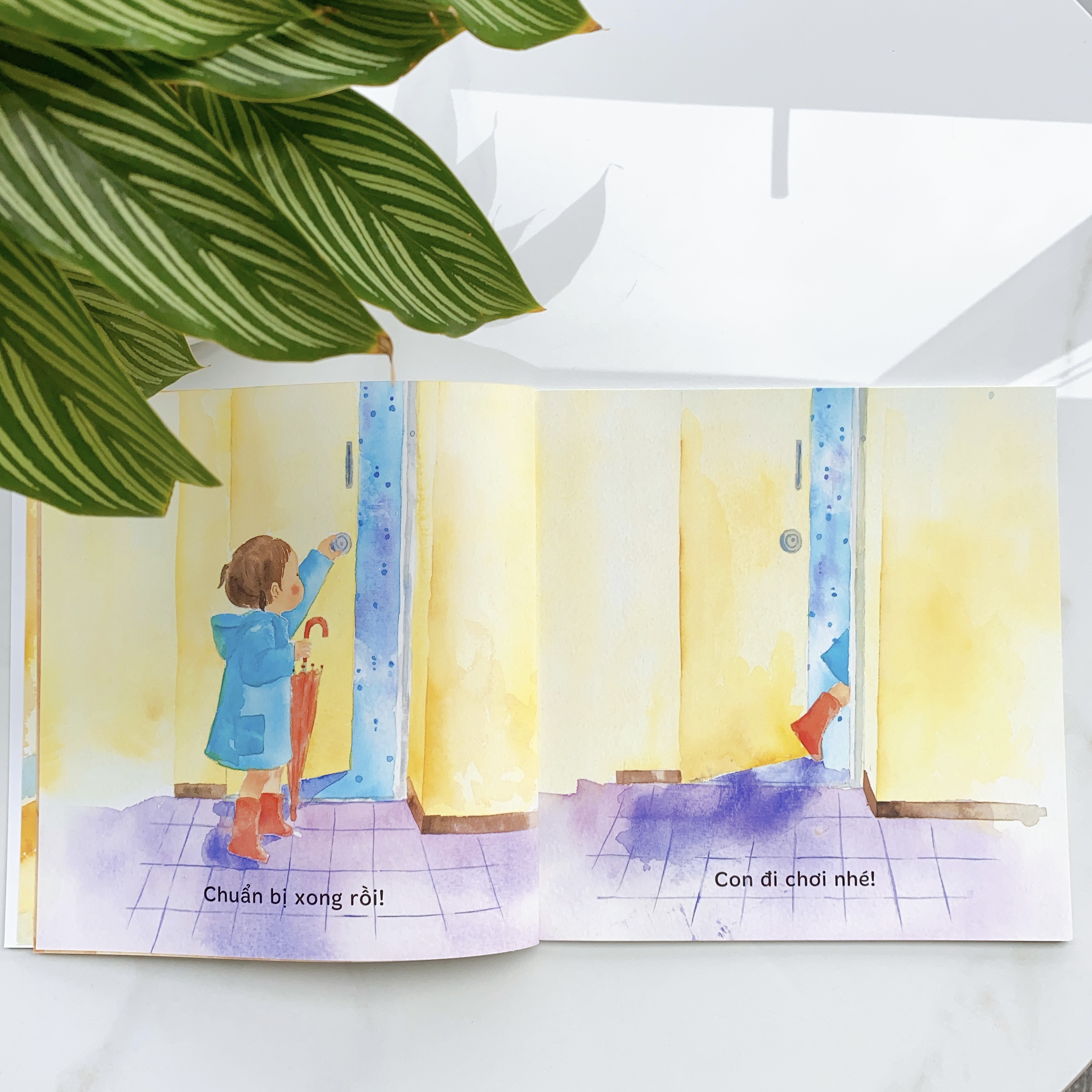 Sách Ehon cho bé 1-3 tuổi - Đi dạo dưới mưa