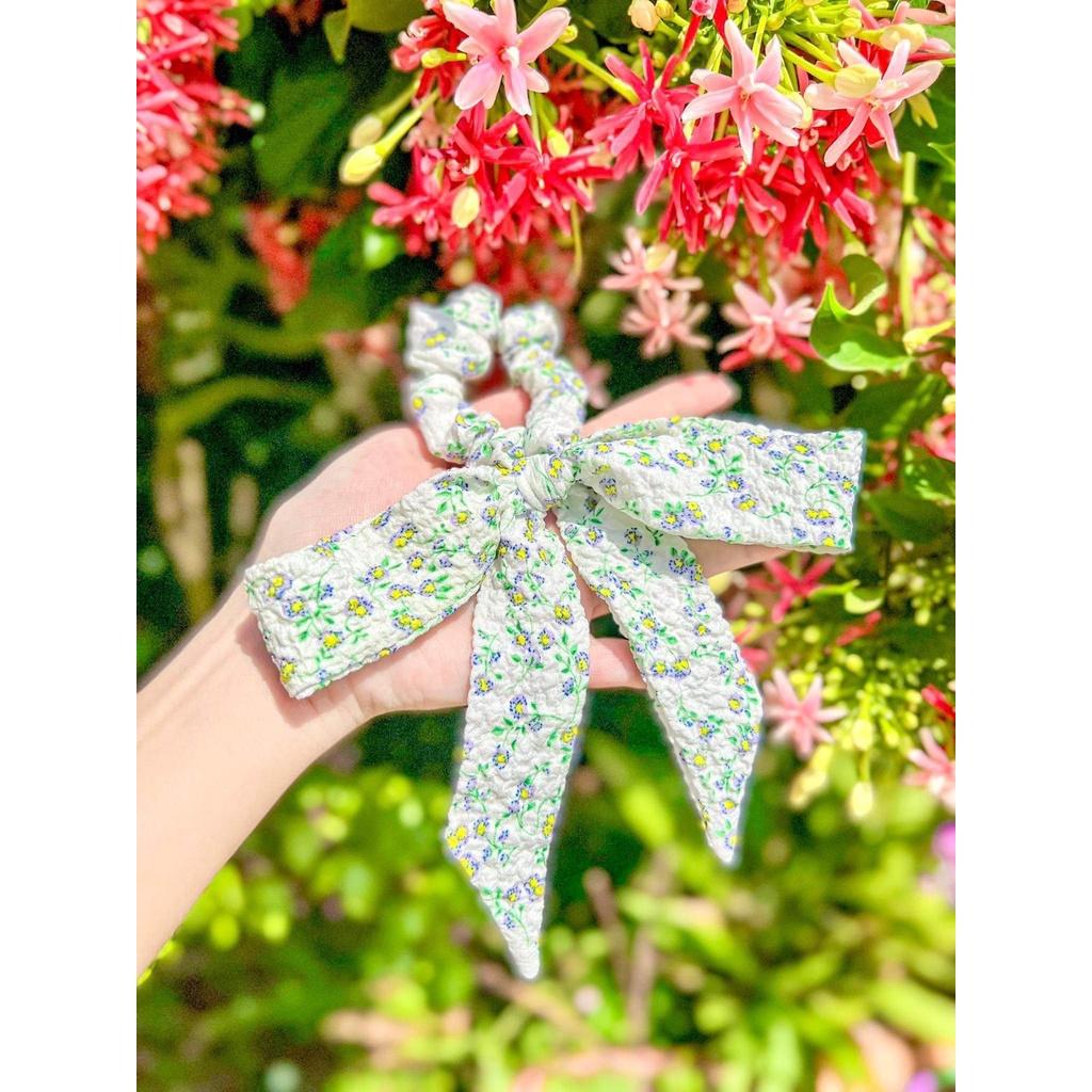Dây Cột Tóc Nữ Scrunchies Nhiều Màu Dễ Thương, Tiểu Thư Dễ Phối Đồ