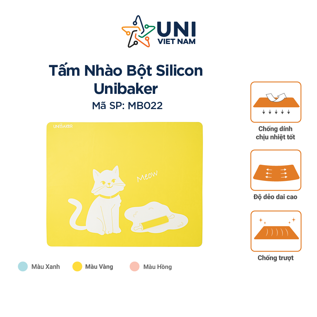 TẤM NHÀO BỘT SILICONE UNIBAKER MB022