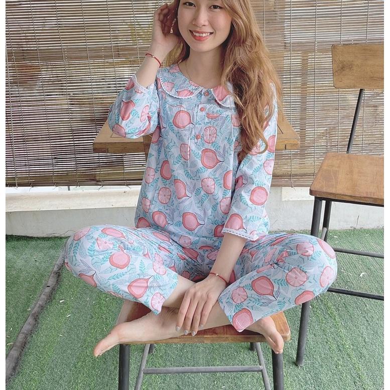 Đồ bộ mặc ở nhà chất kate hàn cực đẹp