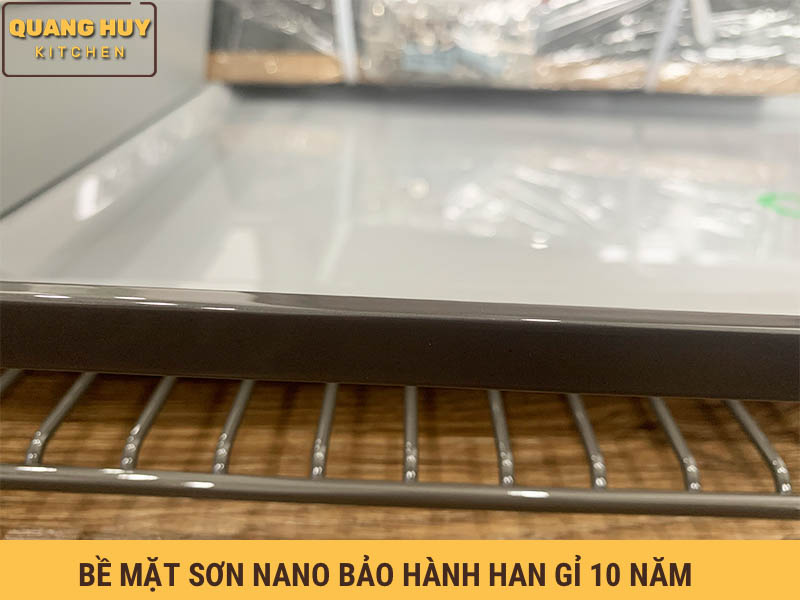 Giá xoong nồi tủ dưới inox sơn Nano bảo hành 10 năm không han gỉ thương hiệu Grob