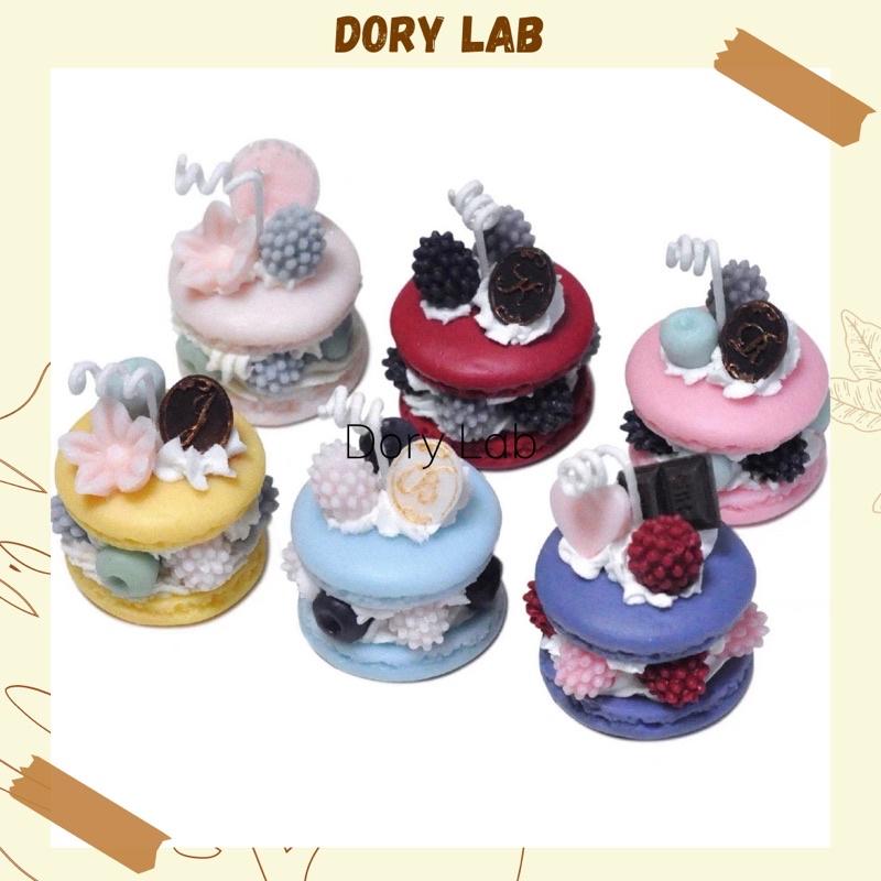 Nến Thơm Bánh Macaron Nhiều Màu Sắc Size 5x4cm Handmade - Dory Lab