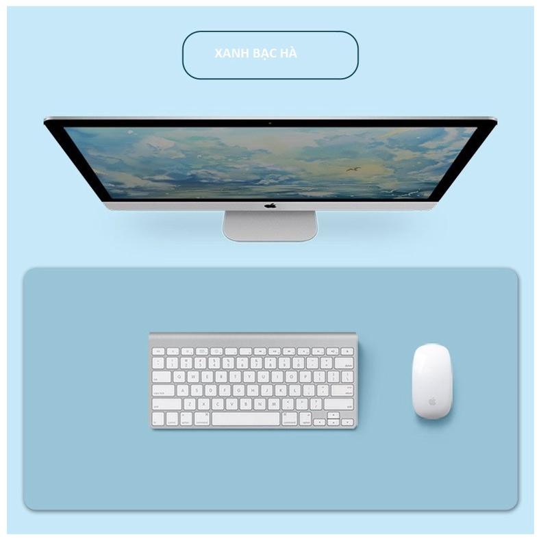 Thảm Da Lót Bàn Làm Việc DeskPad Nhiều Size Lớn 120x50, 100x50, Kiêm Bàn Di Chuột Máy Tính Cỡ Lớn Cao Cấp Chống Nước