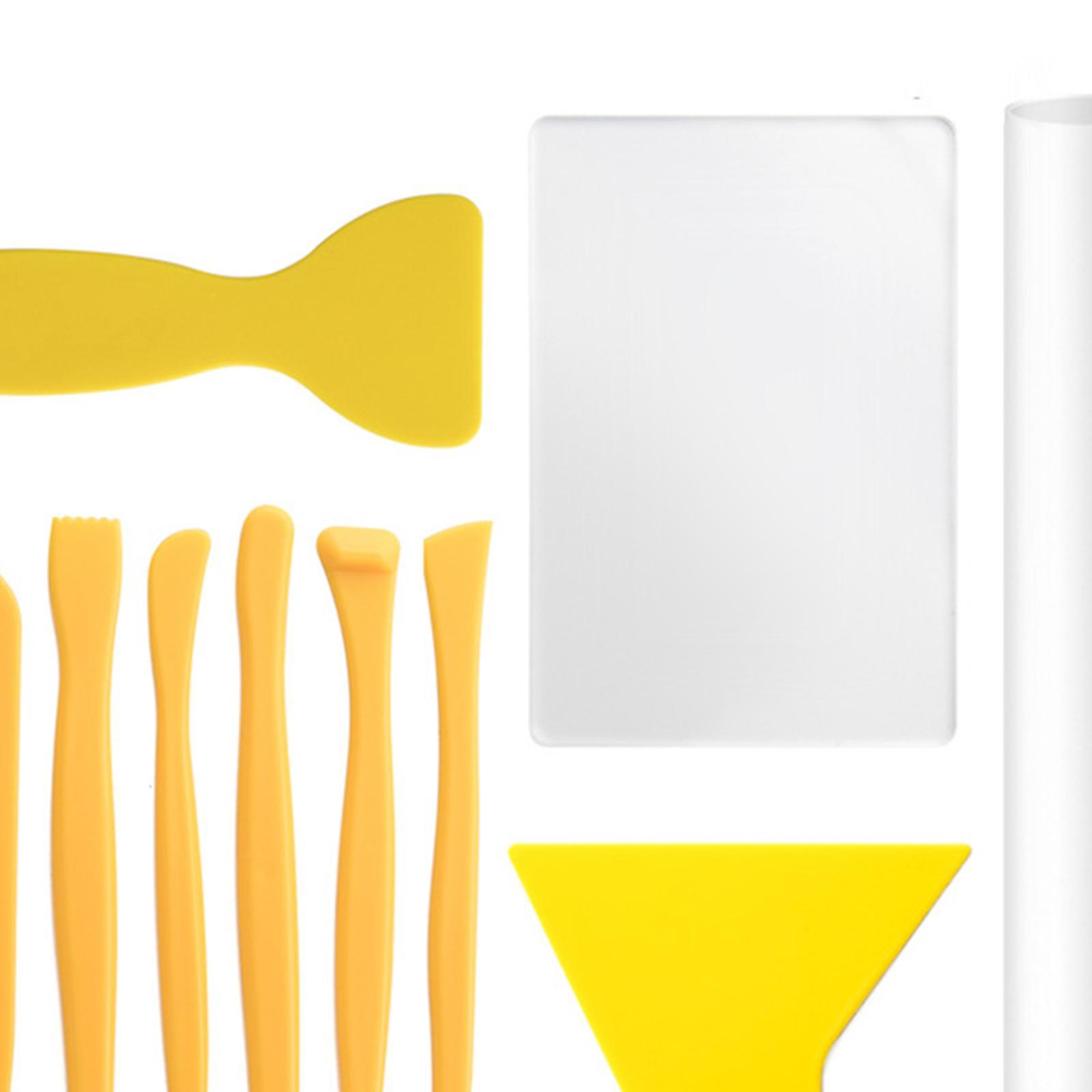 Polymer Clay Cutter Tools Handmade Scraper Acrylic Clay Roller for Sculpting