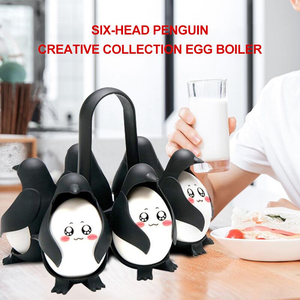 Dụng cụ luộc trứng, hấp trứng tiện lợi thiết kế Hình chim Cánh cụt dễ thương