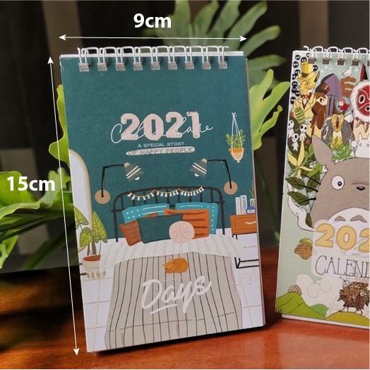 Lịch để bàn 2021 CÓ LỊCH ÂM, KÈM NOTE