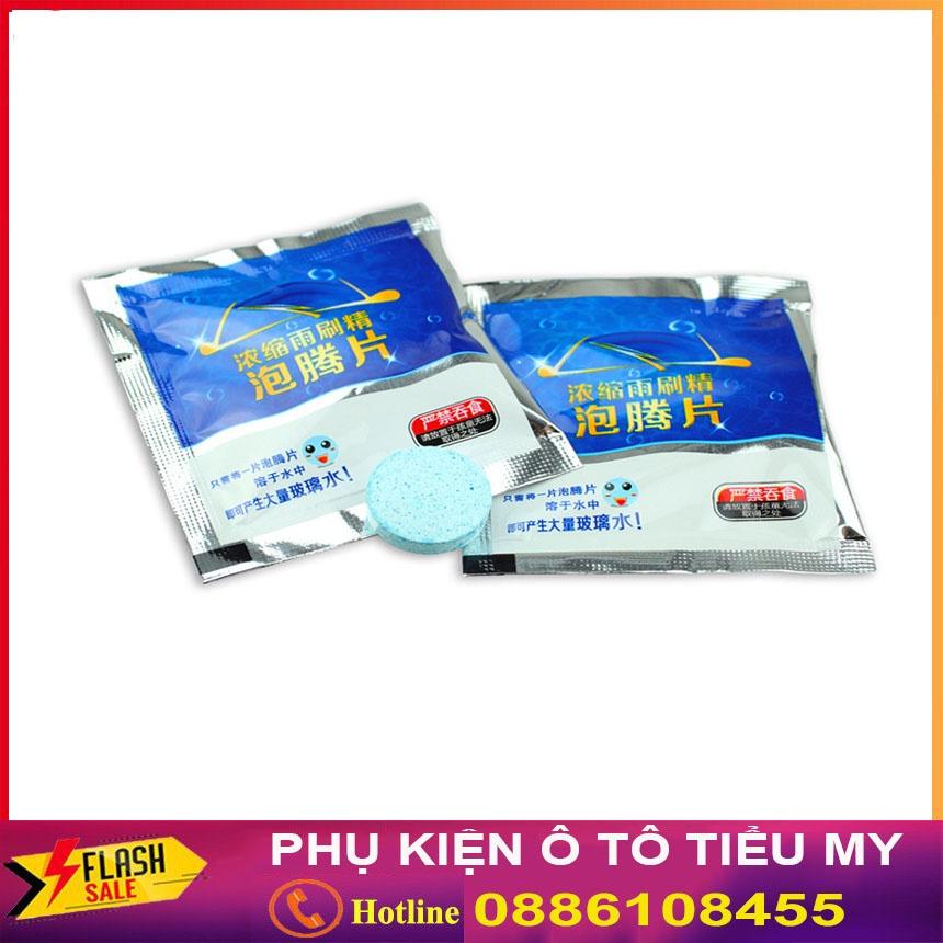 Combo 10 viên sủi rửa kính chuyên dụng cho xe ôtô 1 viên bằng 4 lít nước siêu tiết kiệm, hàng loại 1