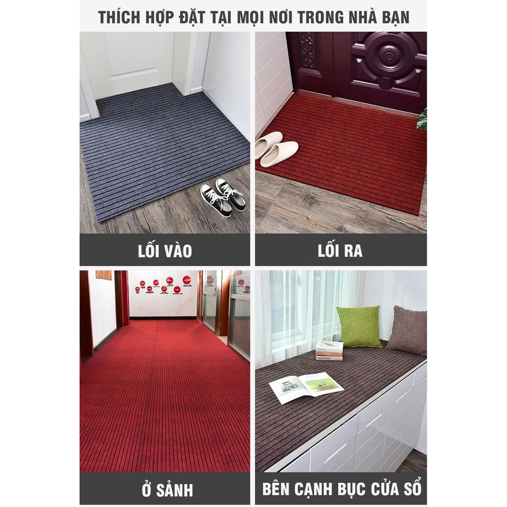 Bộ 2 Thảm Trải Sàn Nhà Bếp Chất Liệu Lông Nhung Sang Trọng Cao Cấp