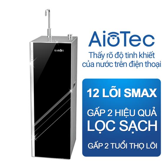 Máy lọc nước RO Mỹ 12 lõi KAROFI KAQ-L22 - 1 lõi Hydro ion kiềm+1 lõi T33 Nano, Aiotec - Giao lắp miễn phí - Hàng Chính Hãng