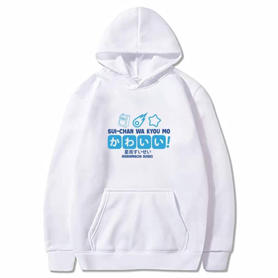 Áo hoodie HOLOLIVE Vtuber Hoshimachi Suise dài tay đẹp siêu ngầu giá rẻ nhất + Tặng kèm 1 áo thun