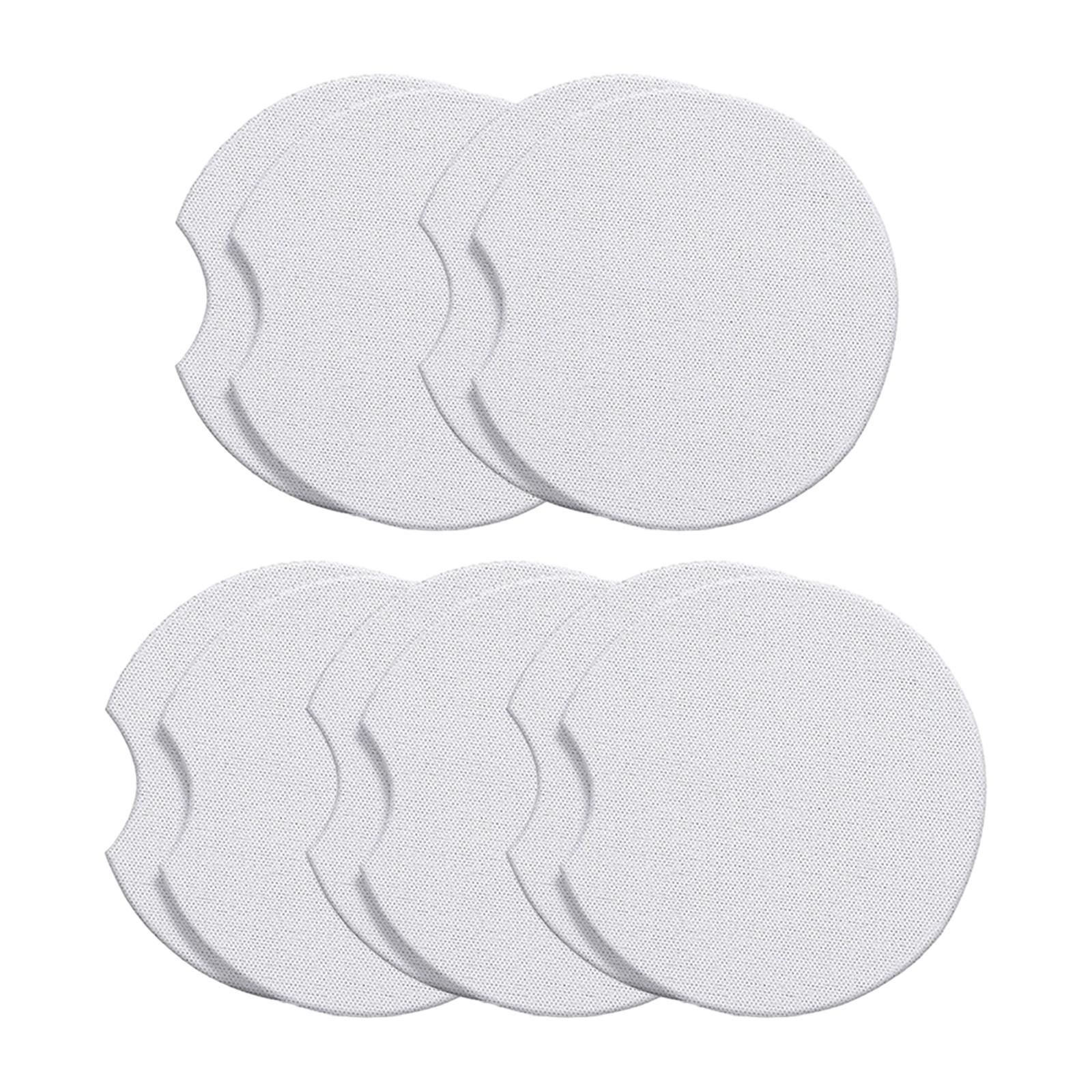 10Pcs Sublimation Blank Coasters Cup Mat Circle Neoprene Heat Transfer Coasters Blank Coasters for for Painting Project Supplies
