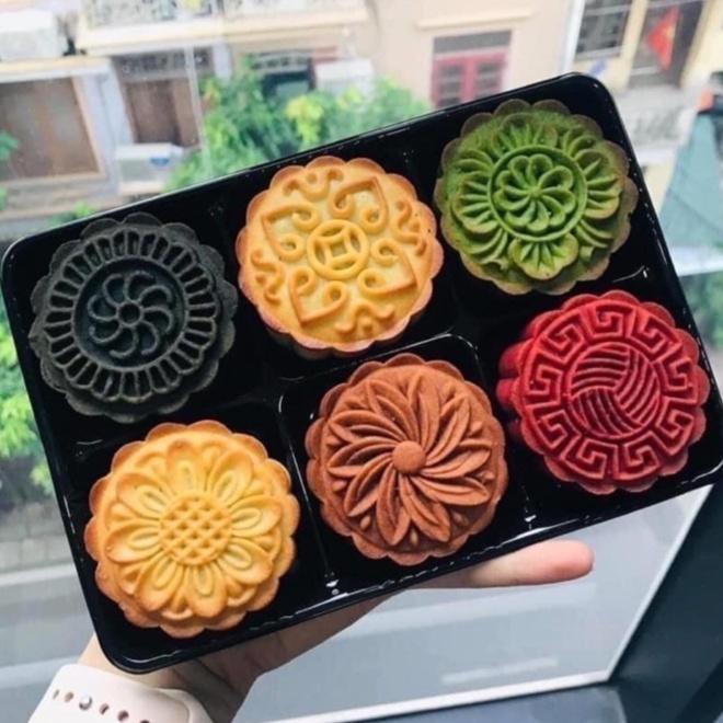 50 Hộp Bánh 6 Ngăn Đựng Bánh Trung Thu - Su Tròn - Mochi - 50g - 75g - CL003