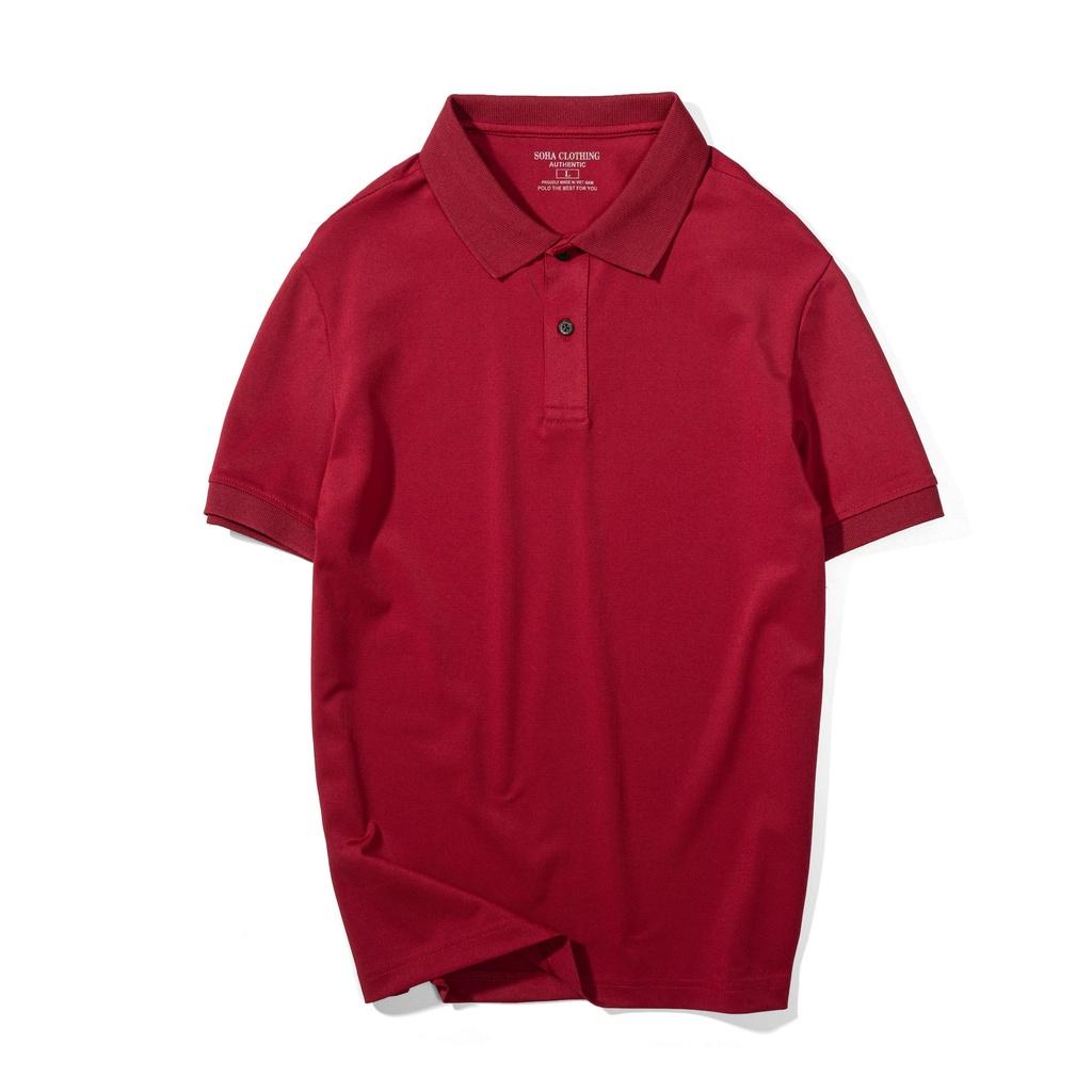 Áo Thun Polo Nam Basic cổ bẻ vải Cá Sấu cao cấp chuẩn form, Áo Trơn Basic –SoHa Clothing