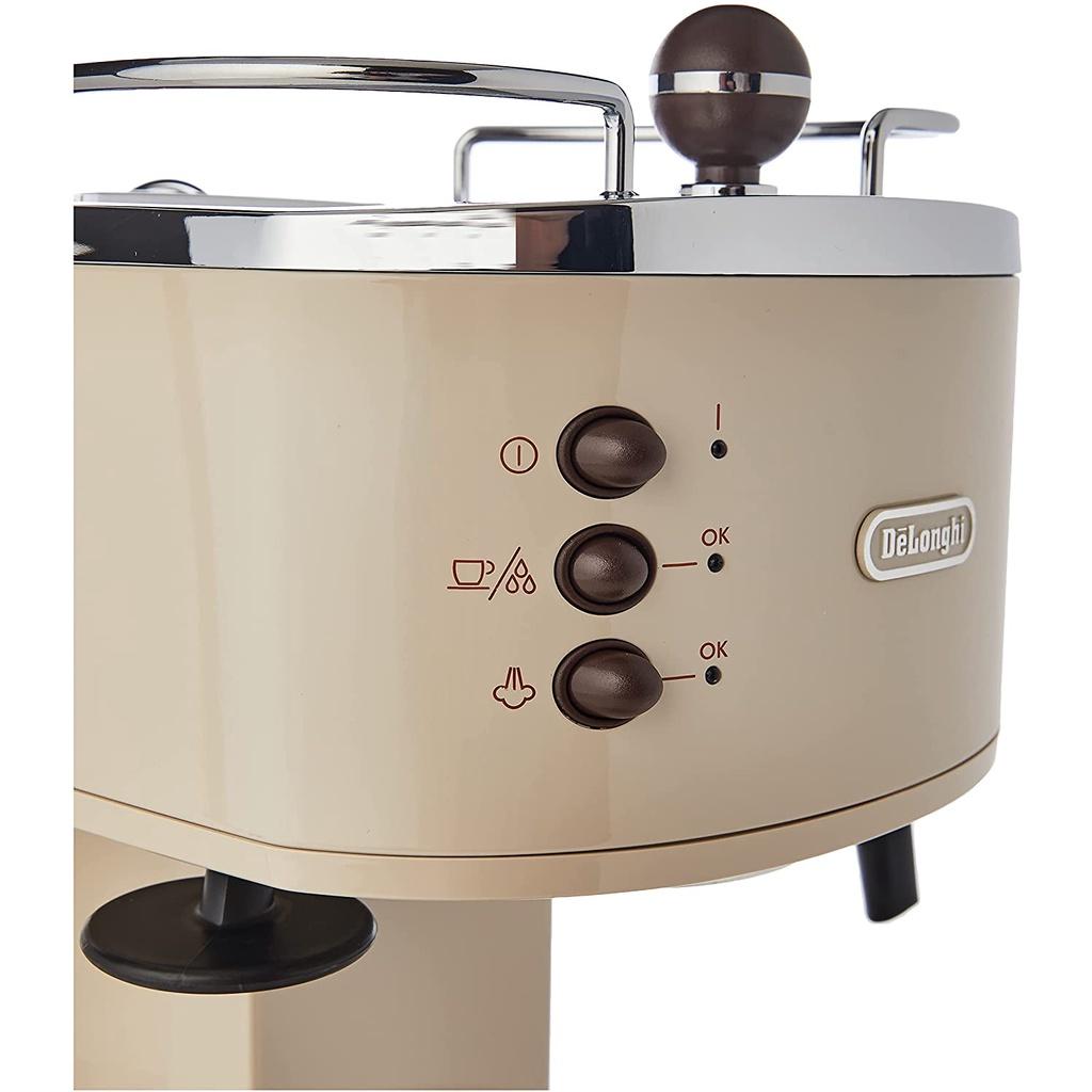 Máy Pha Cà Phê Delonghi Icona Vintage Ecov311, Máy Pha Cafe, Công Suất 1100W, Dung Tích 1.4L, Nhập Đức, BH 12 Tháng