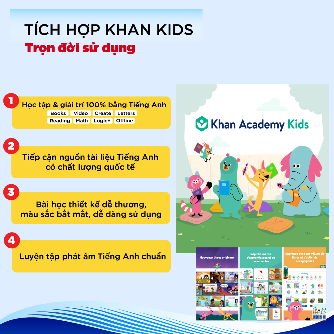 Máy tính bảng quản lý thời gian sử dụng dành cho trẻ em Masstel Kidzone-1 đổi 1 trong vòng 100 ngày