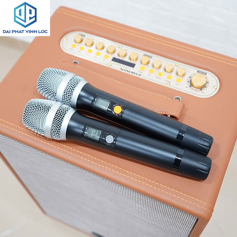 Loa Xách Tay Karaoke Nanomax Bluetooth K-50 Bass Đôi 25 Tặng 2 Mic Đọc Được Usb Thẻ Nhớ Công Suất 360w | Loa Karaoke Công Suất Lớn | Loa Kéo Giá Rẻ | Loa Bluetooth Bass Mạnh