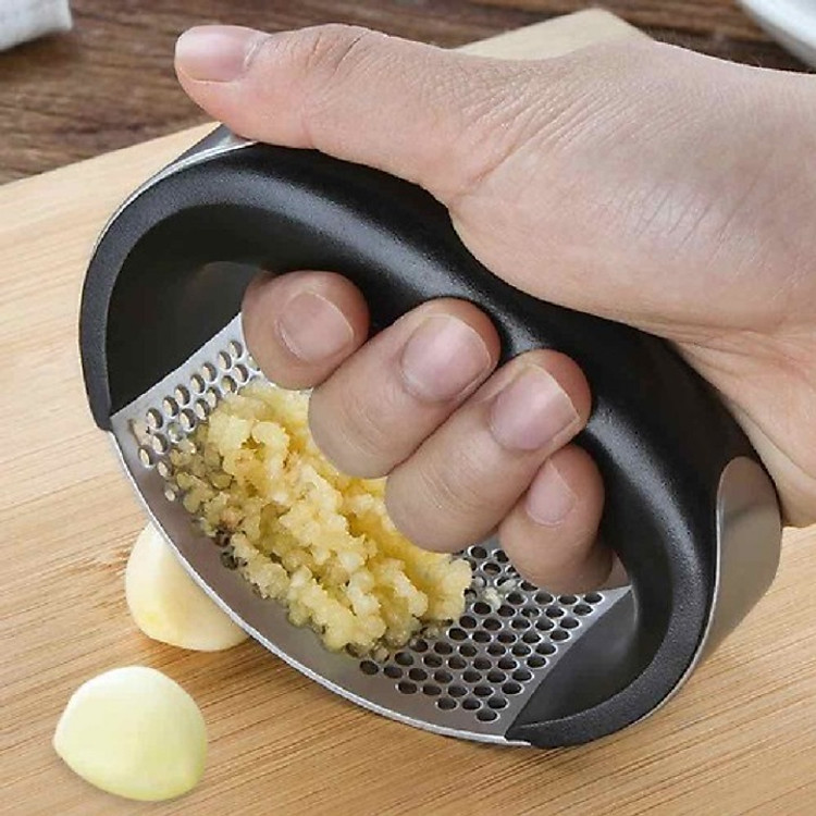 Dụng cụ dập tỏi inox GARLIC PRESS mới siêu tiện dụng