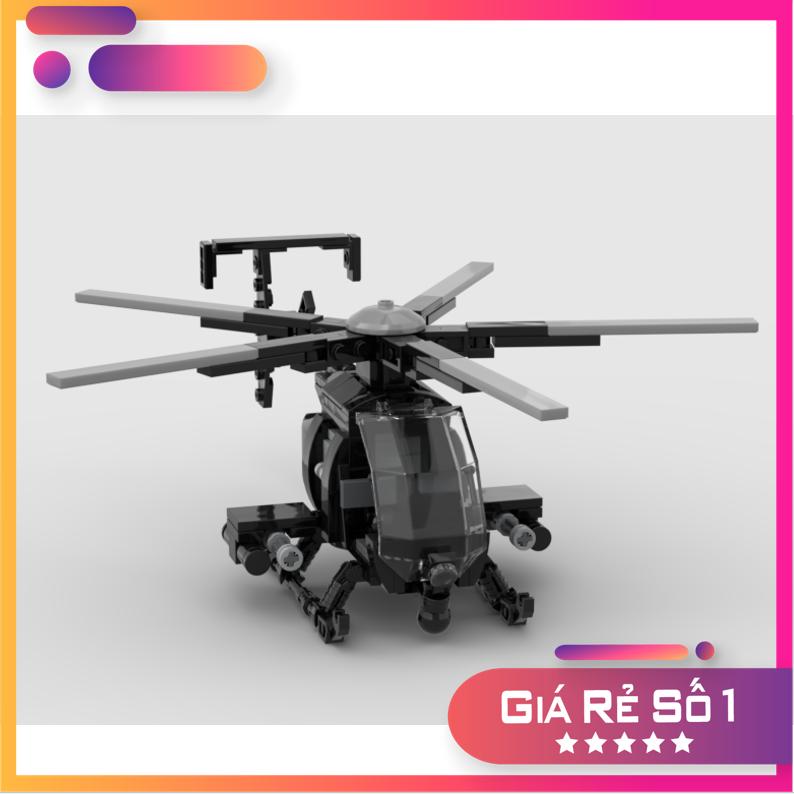 Đồ chơi lắp ráp Moc Army Máy bay trực thăng AH6 Little Bird