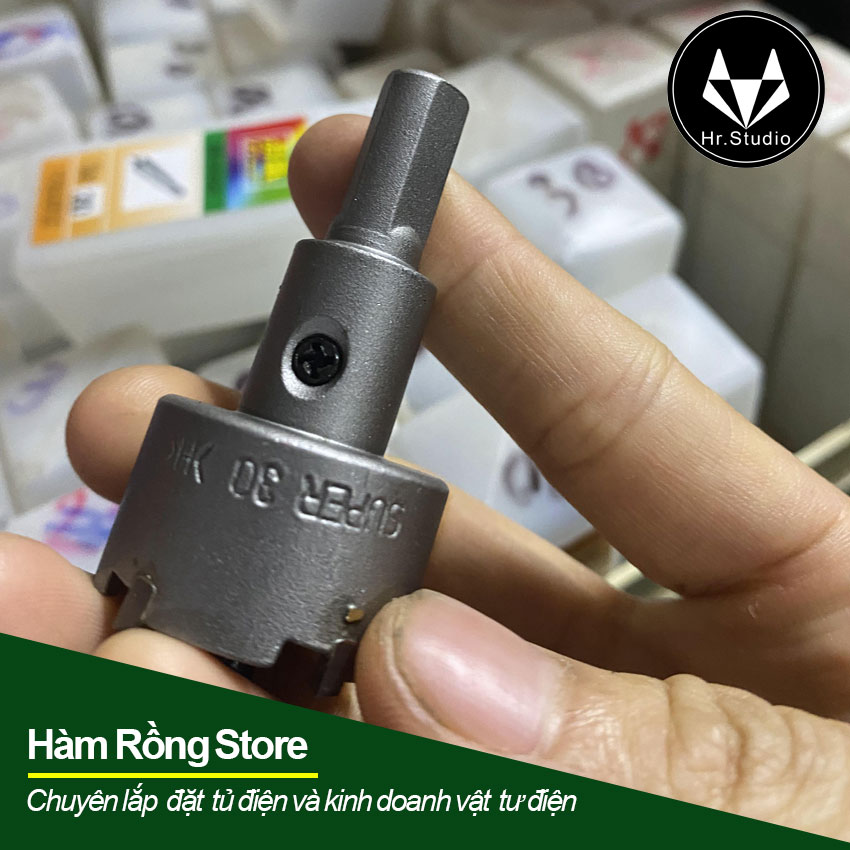 Mũi vét 30 khoét lỗ tròn đầu hợp kim khoét gỗ và kim loại mỏng