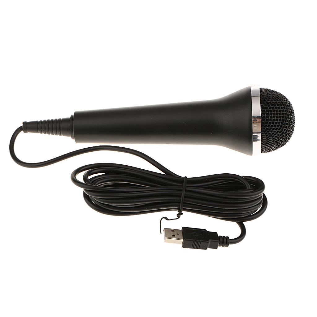 Universal USB Wired Microphone Controller for PS4 Pro Slim PS3 Xbox One S Xbox 360 Wii PC RockBand Guitar Hero Karaoke Singing Game