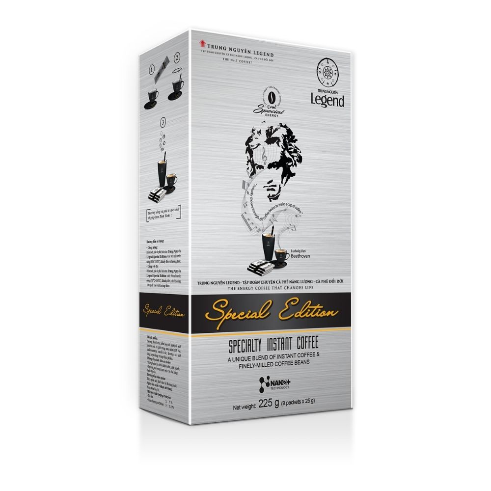 Trung Nguyên Legend - Cà phê hoà tan rang xay 3in1 Special Edition - Hộp 9 gói x 25gr