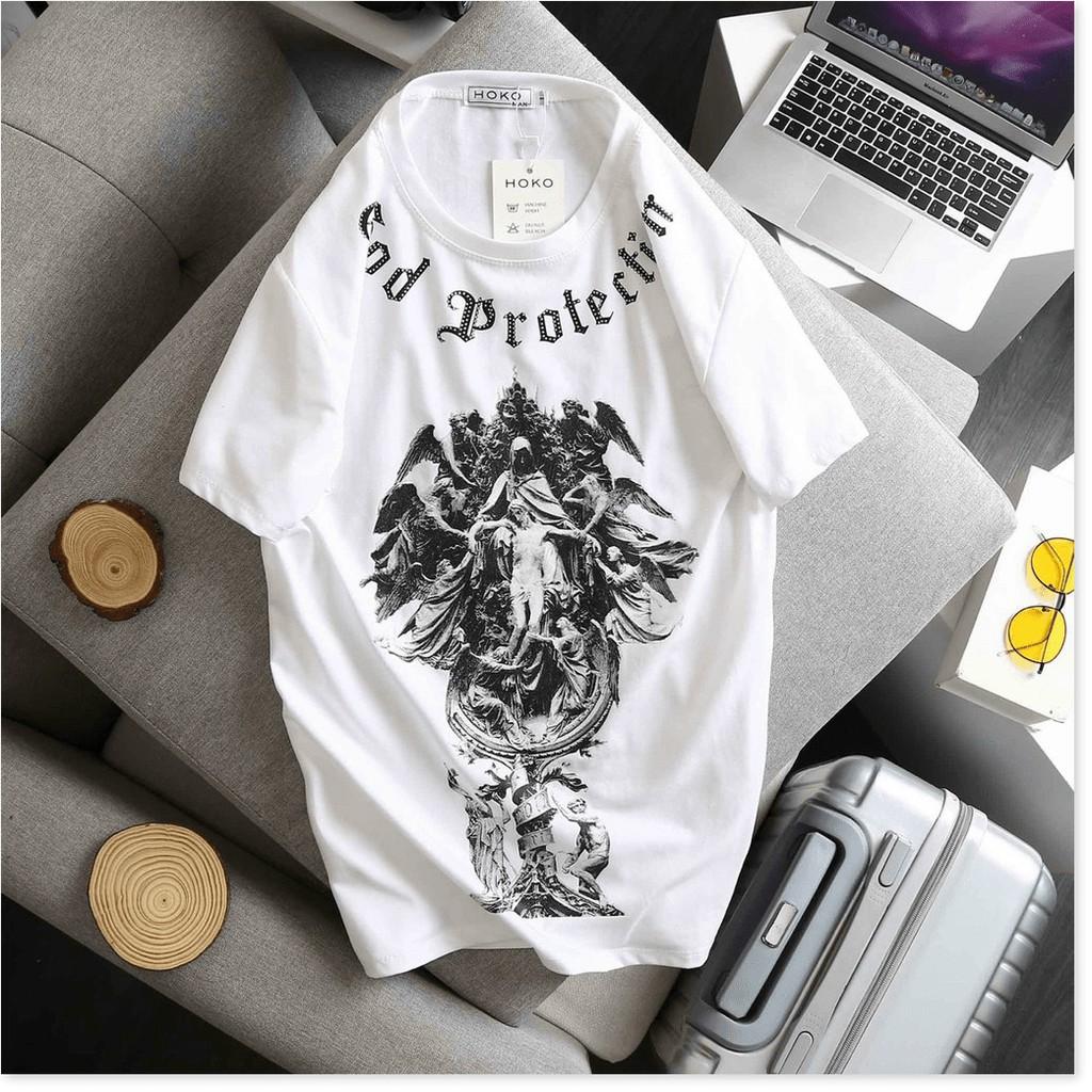 ÁO THUN COTTON CỔ TRÒN FROM RỘNG