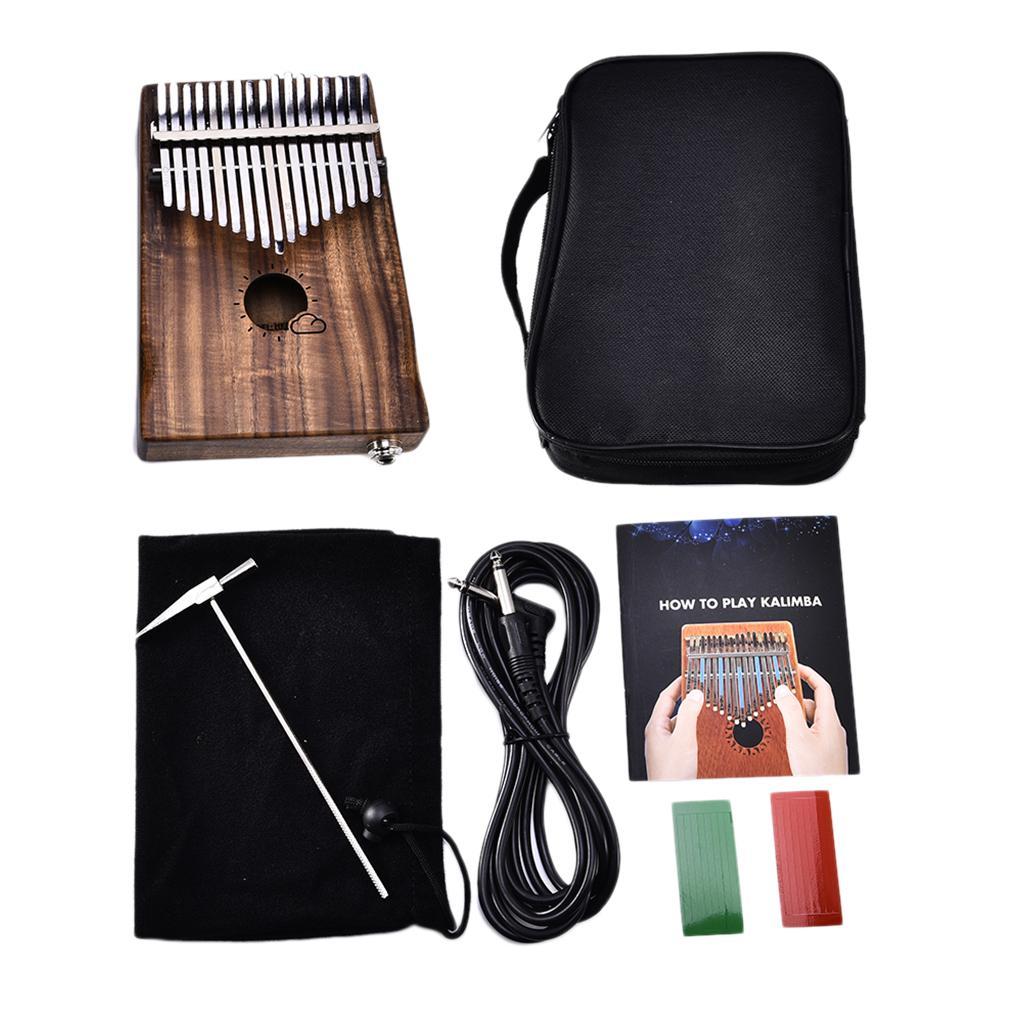 Kalimba Thumb Piano w/ Bag African Musical Instrument Percussion 17 Key Toy