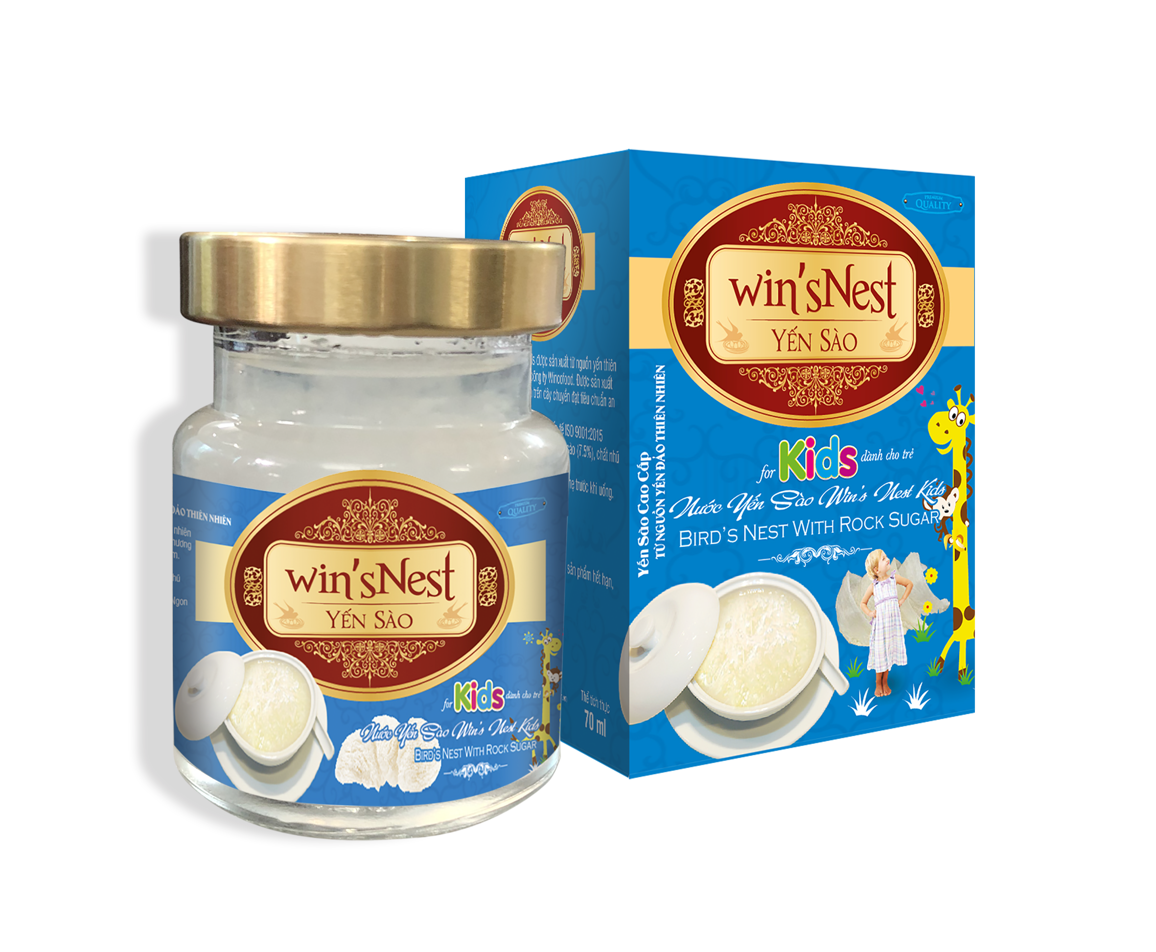 Combo 12 lọ Nước Yến sào winsNest Kids (70 ml) thích hợp cho trẻ em từ 1 tuổi trở lên