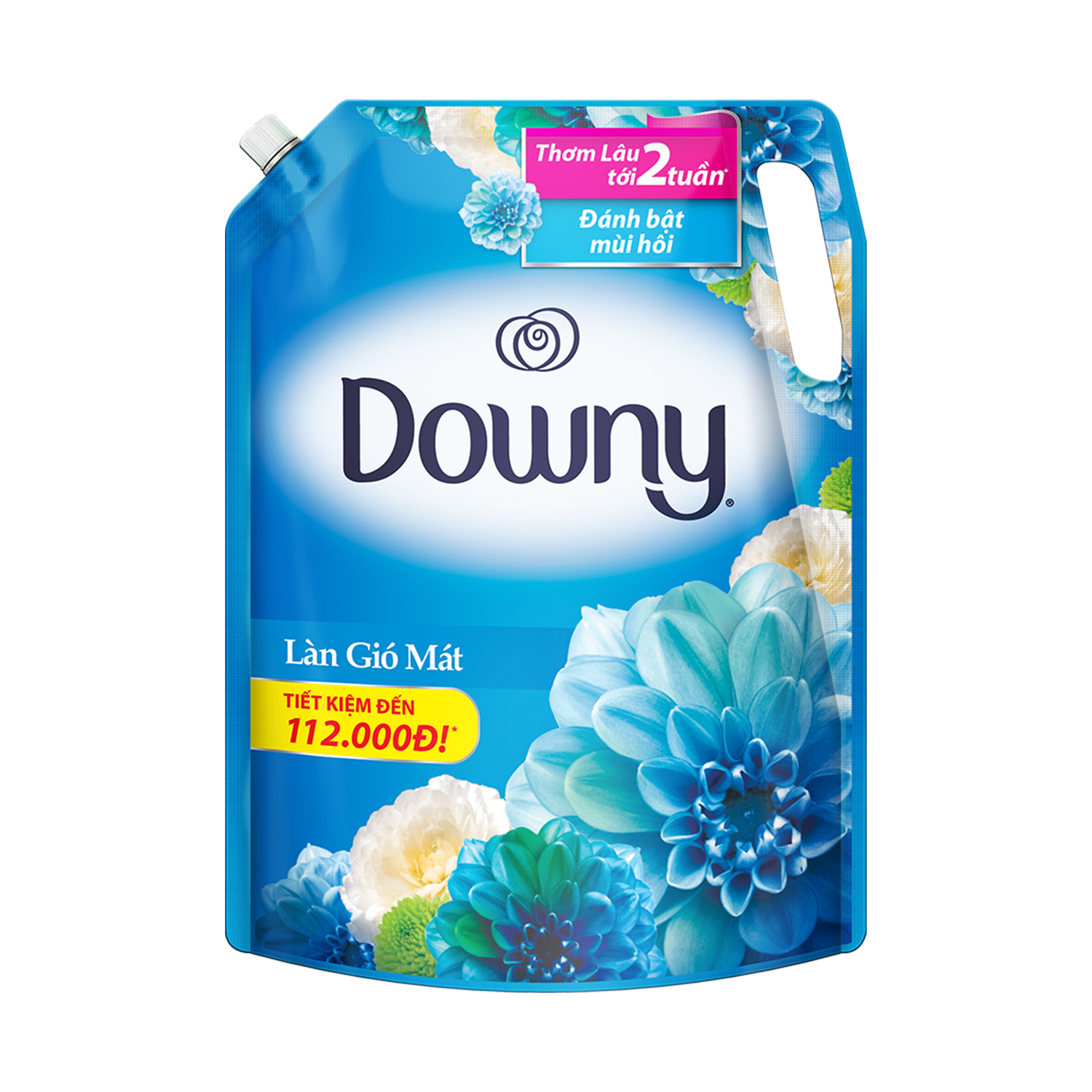 Nước Xả Vải Downy Làn Gió Mát 2.4L combo 2 túi