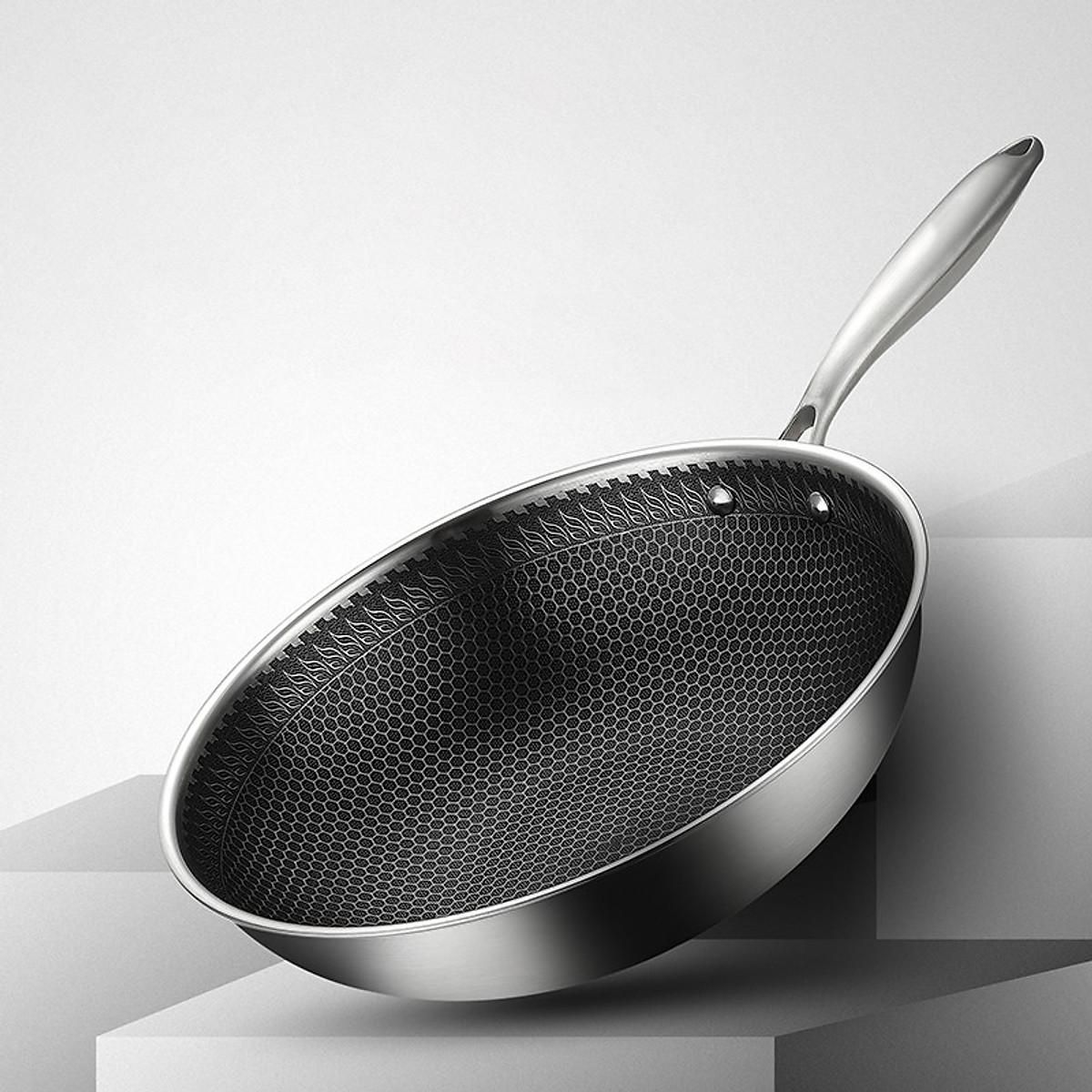 Chảo Chống Dính Inox 304 Cao Cấp - Công Nghệ Blackcube 7 Lớp - GDHN Loại Tốt
