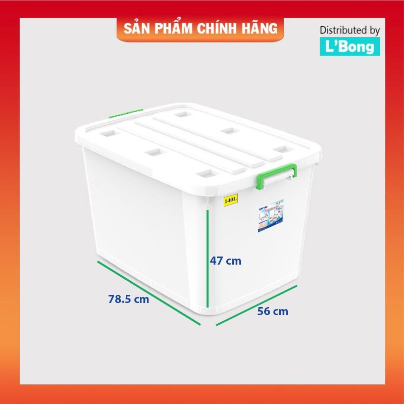 Thùng nhựa Duy Tân có bánh xe 140L