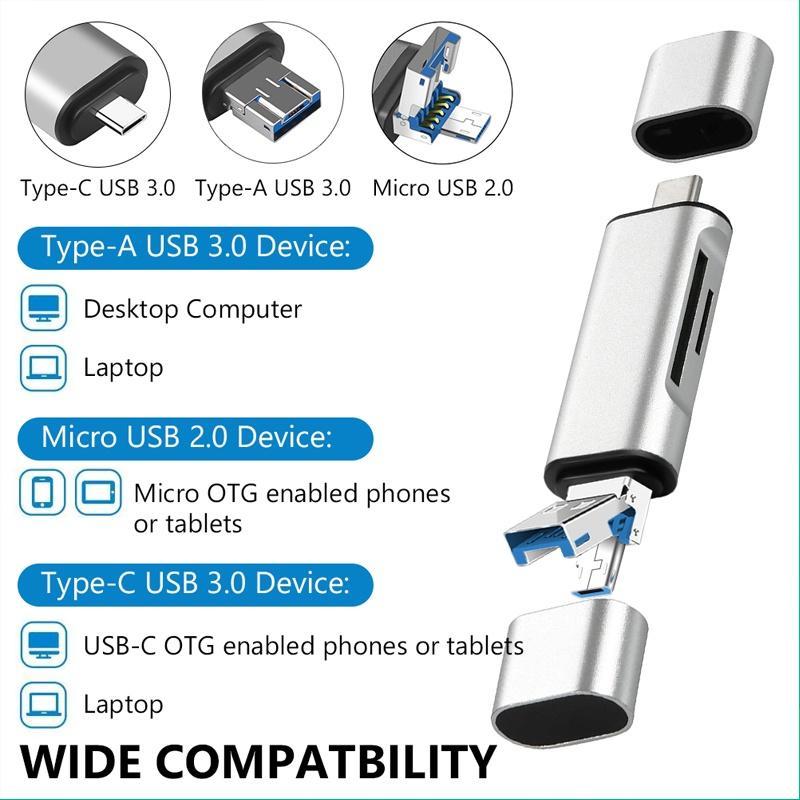 Đầu Đọc Thẻ Nhớ SD TF Micro USB 3.0 Cho Điện Thoại Xiaomi Android