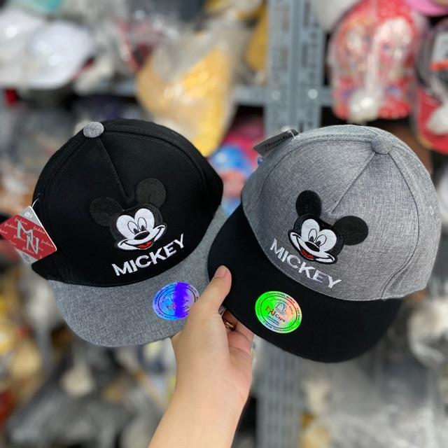 Nón hiphop snapback mickey thêu cho bé trai bé gái