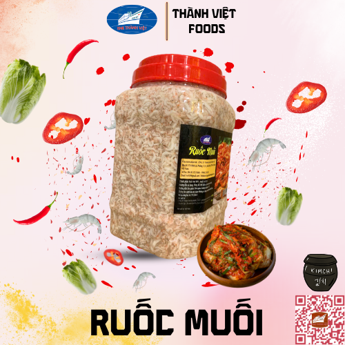  RUỐC MUỐI (mắm tép) THÀNH VIỆT LOẠI 1KG - 5KG - 20KG DÙNG LÀM KIM CHI HQ - 새우젓