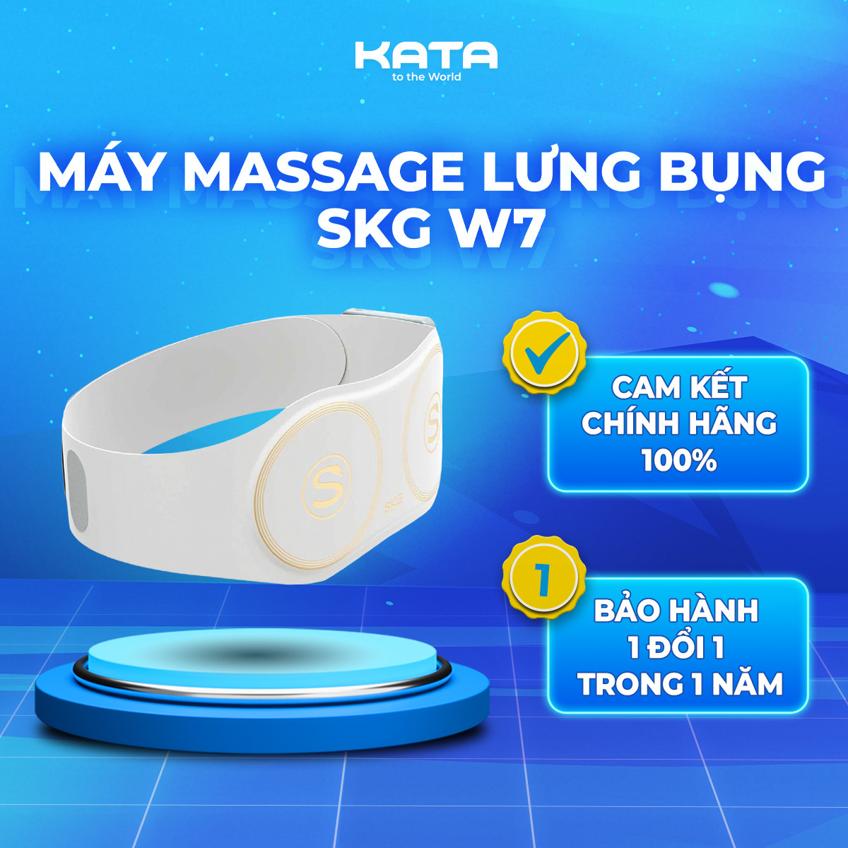 Đai massage lưng và bụng KATA SKG W7 | KATA Technology