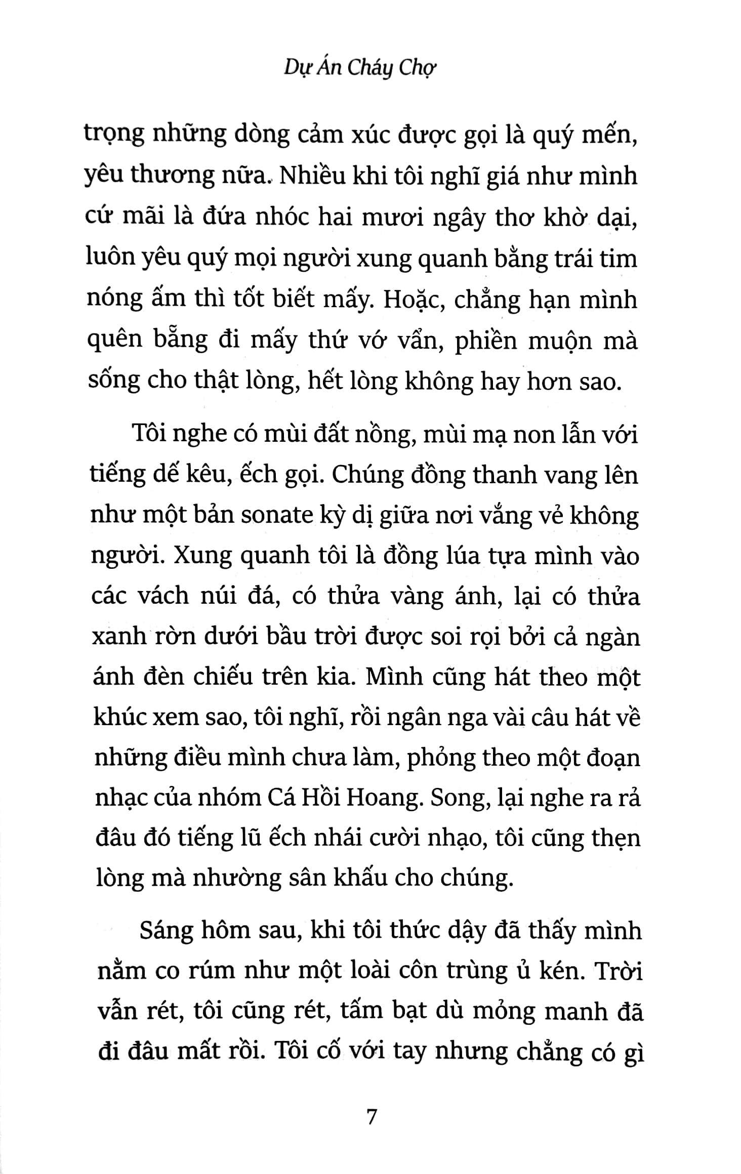 Dự Án Cháy Chợ