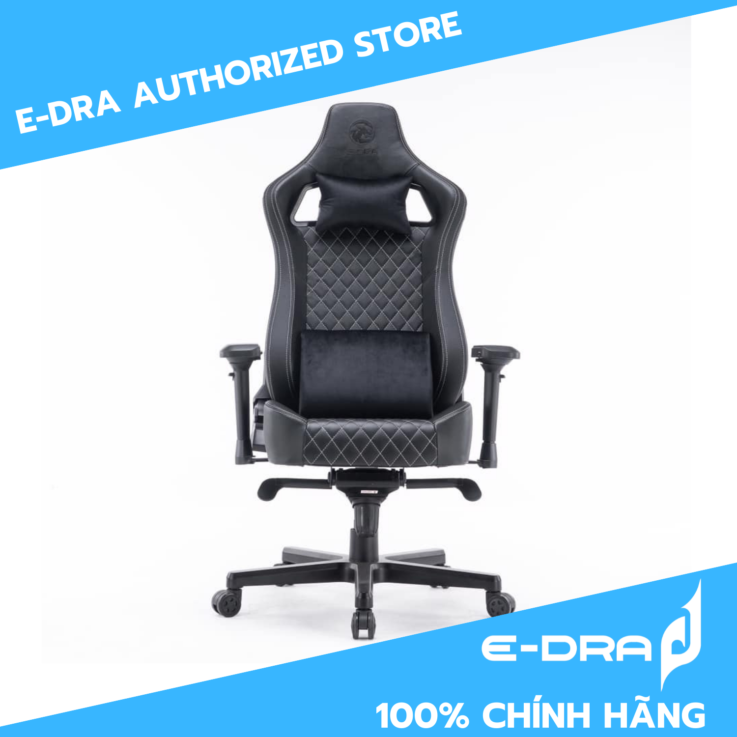 Ghế Gaming E-Dra Ultimate EGC2020 LUX Real Leather - Hàng Chính Hãng