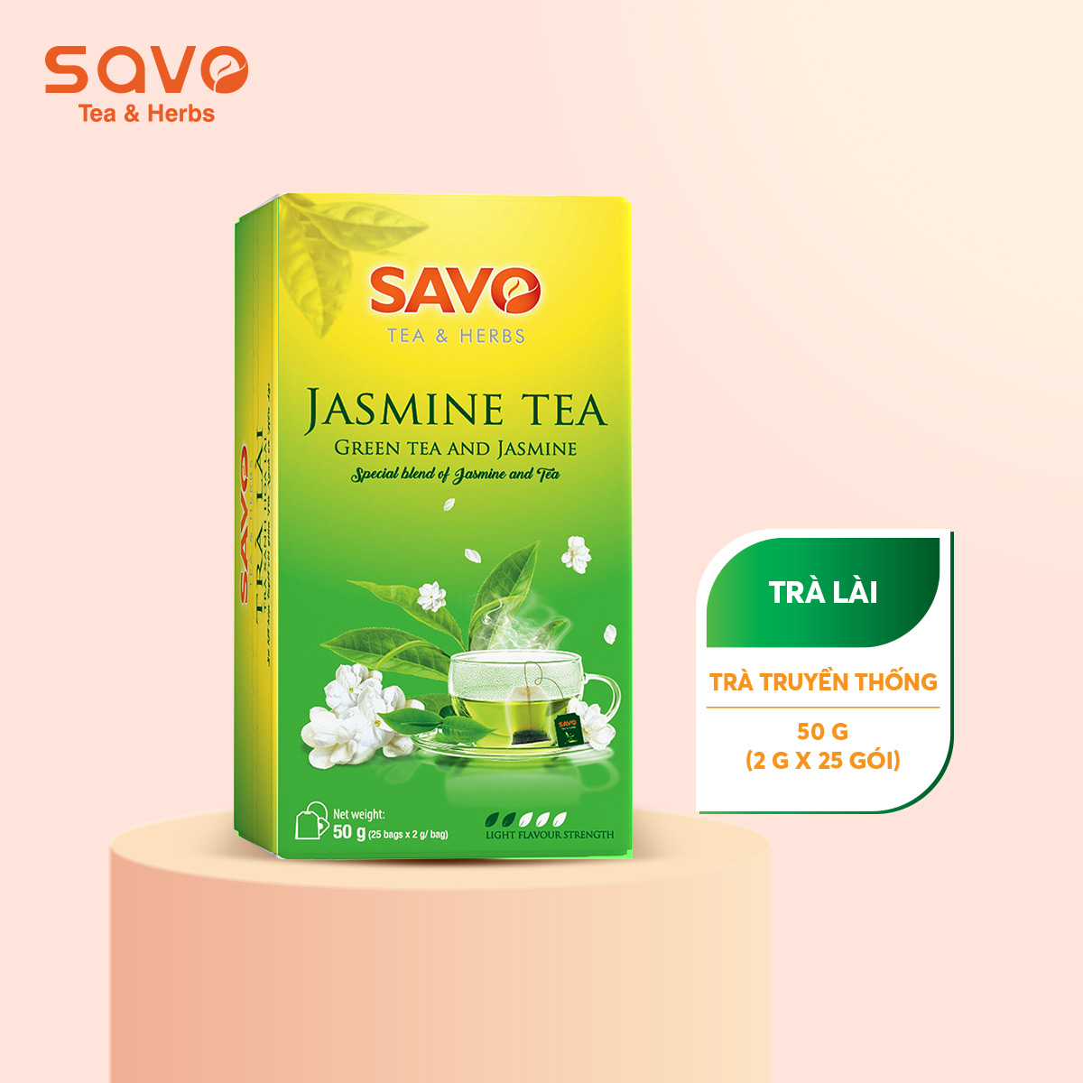 Trà SAVO Lài (25 gói x 2g)