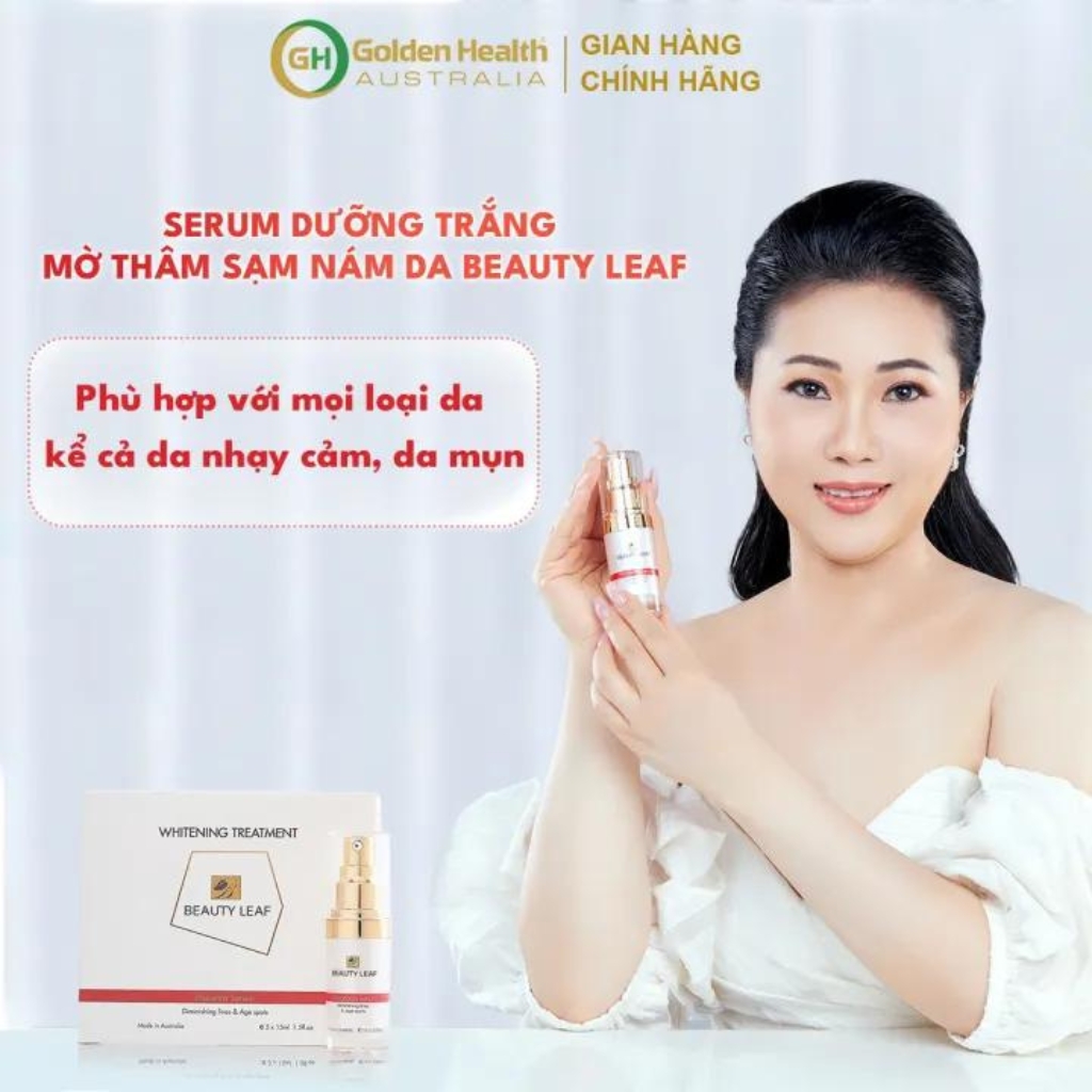 Tinh Chất Serum Dưỡng Trắng Da Nhau Thai Cừu Giúp Làm Mờ Thâm,Nám,Tàn Nhang,Ngăn Ngừa Lão Hóa,Cung Cấp Vitamin Và Dưỡng Chất Nuôi Dưỡng Da Trắng Hồng Beauty Leaf 15ml - Nhập khẩu chính ngạch từ Úc